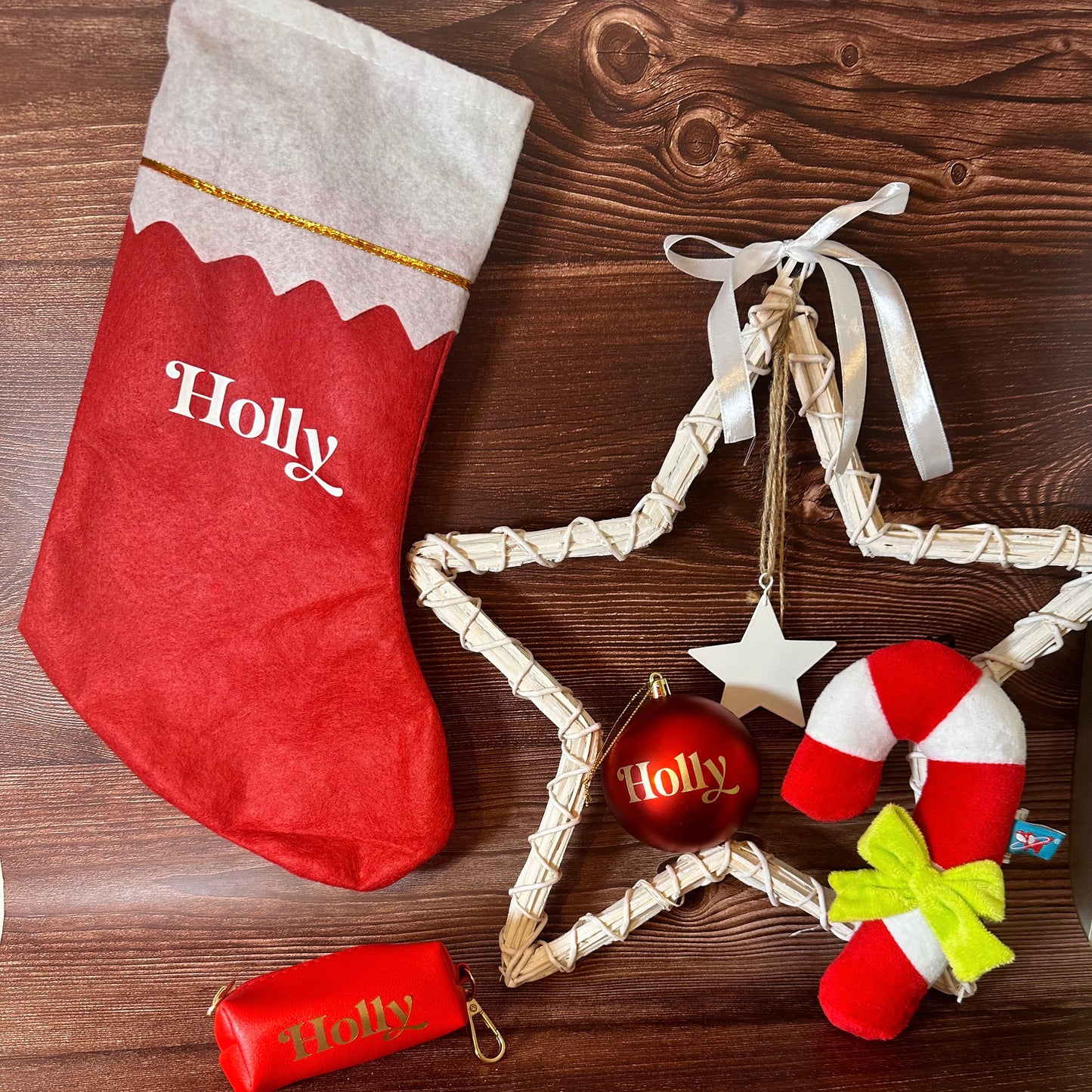 Personalisierbarer Weihnachts- Strumpf