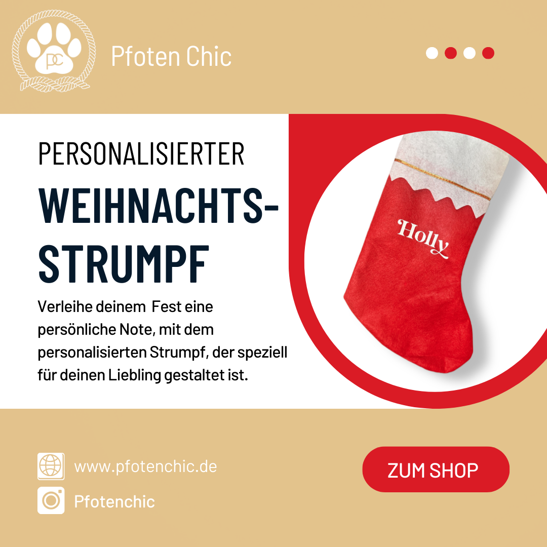 Personalisierbarer Weihnachts- Strumpf