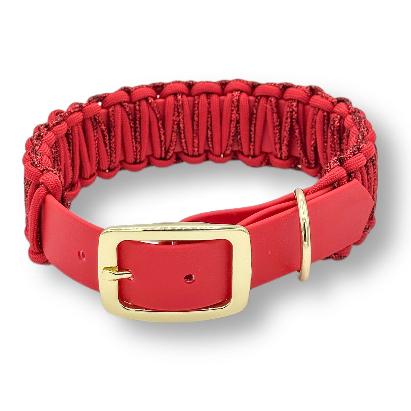 Biothane Halsband Cord Comfort Red Velvet
