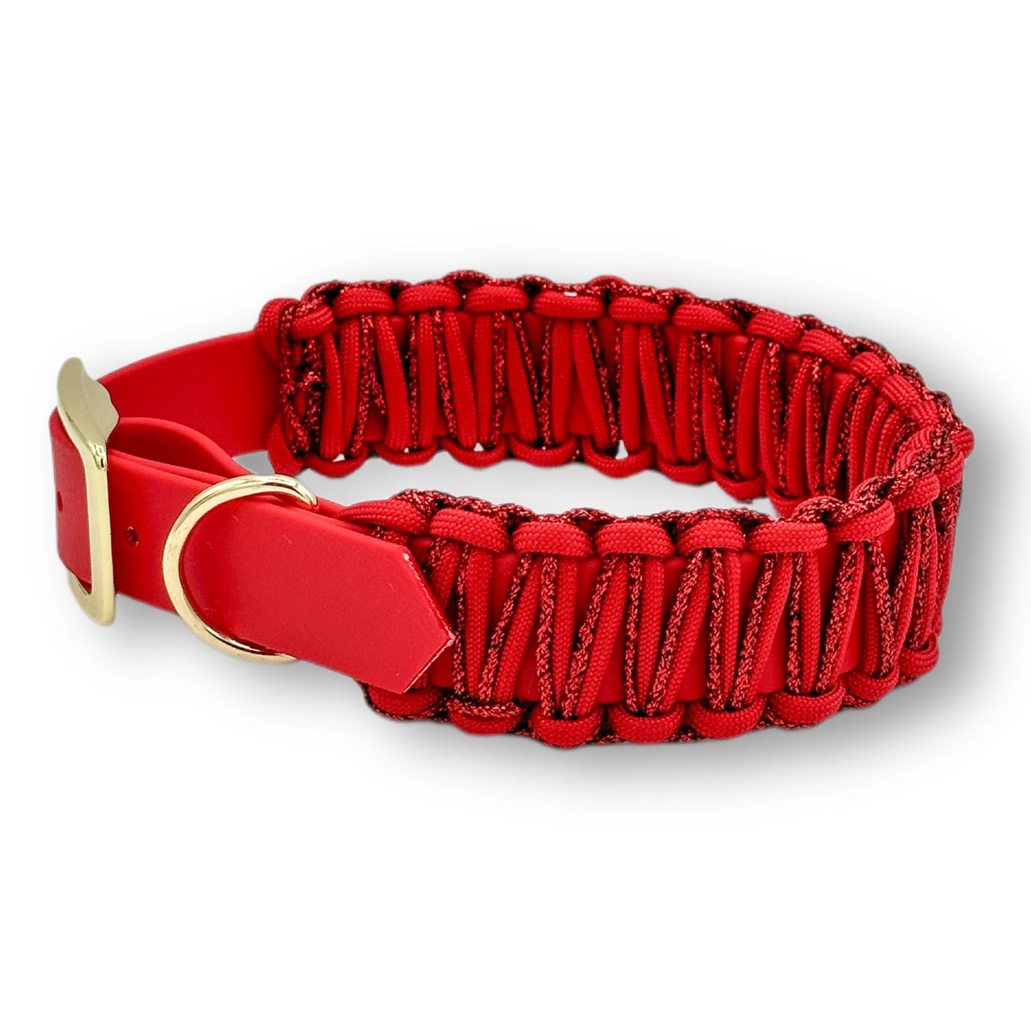 Biothane Halsband Cord Comfort Red Velvet