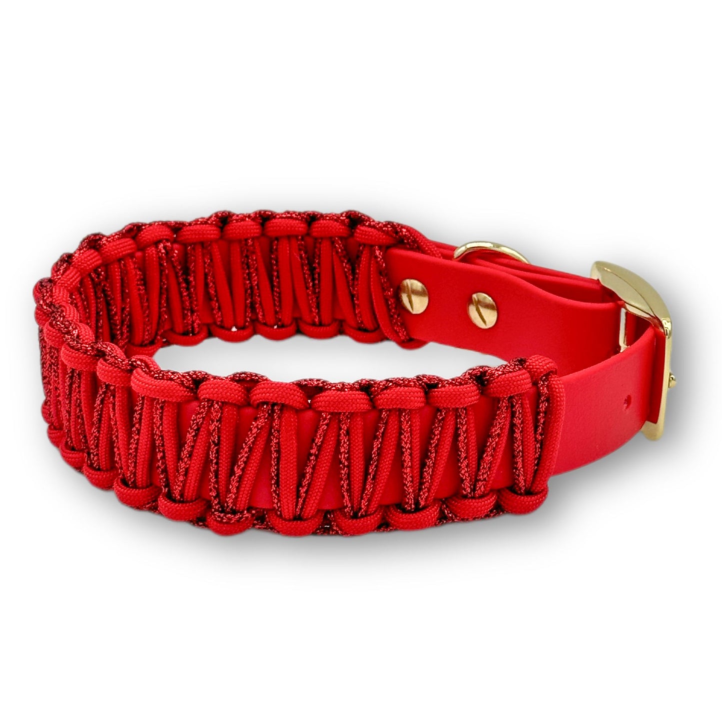 Biothane Halsband Cord Comfort Red Velvet