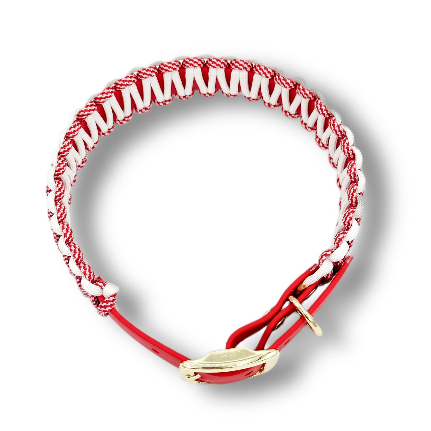 Biothane Halsband Cord Comfort Candy Cane