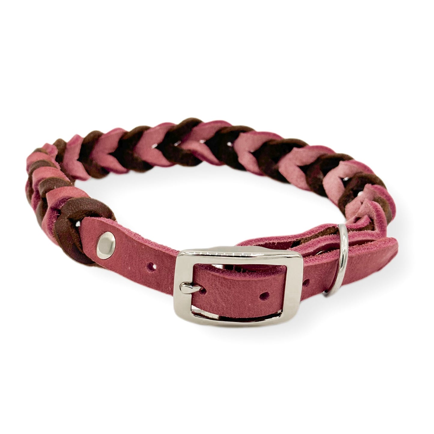 Leder Halsband Braided Valentin