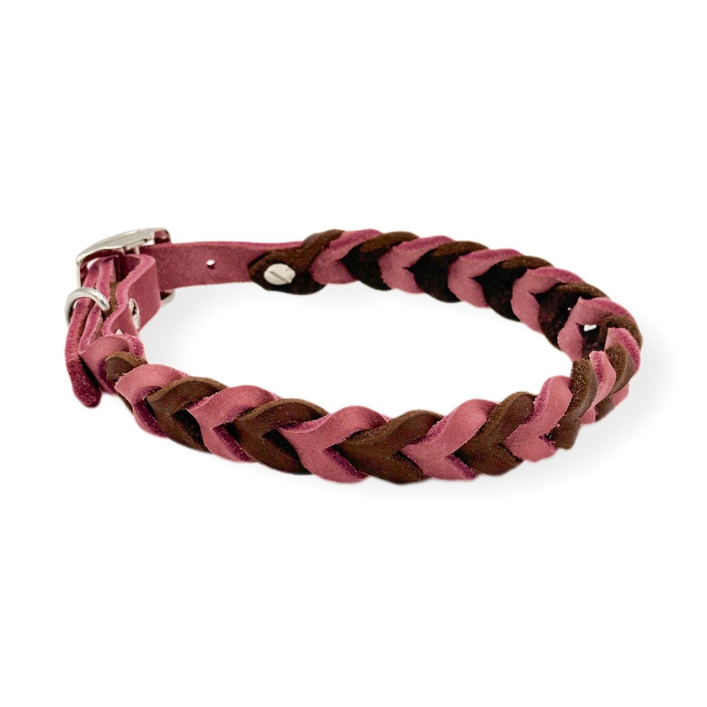 Leder Halsband Braided Valentin