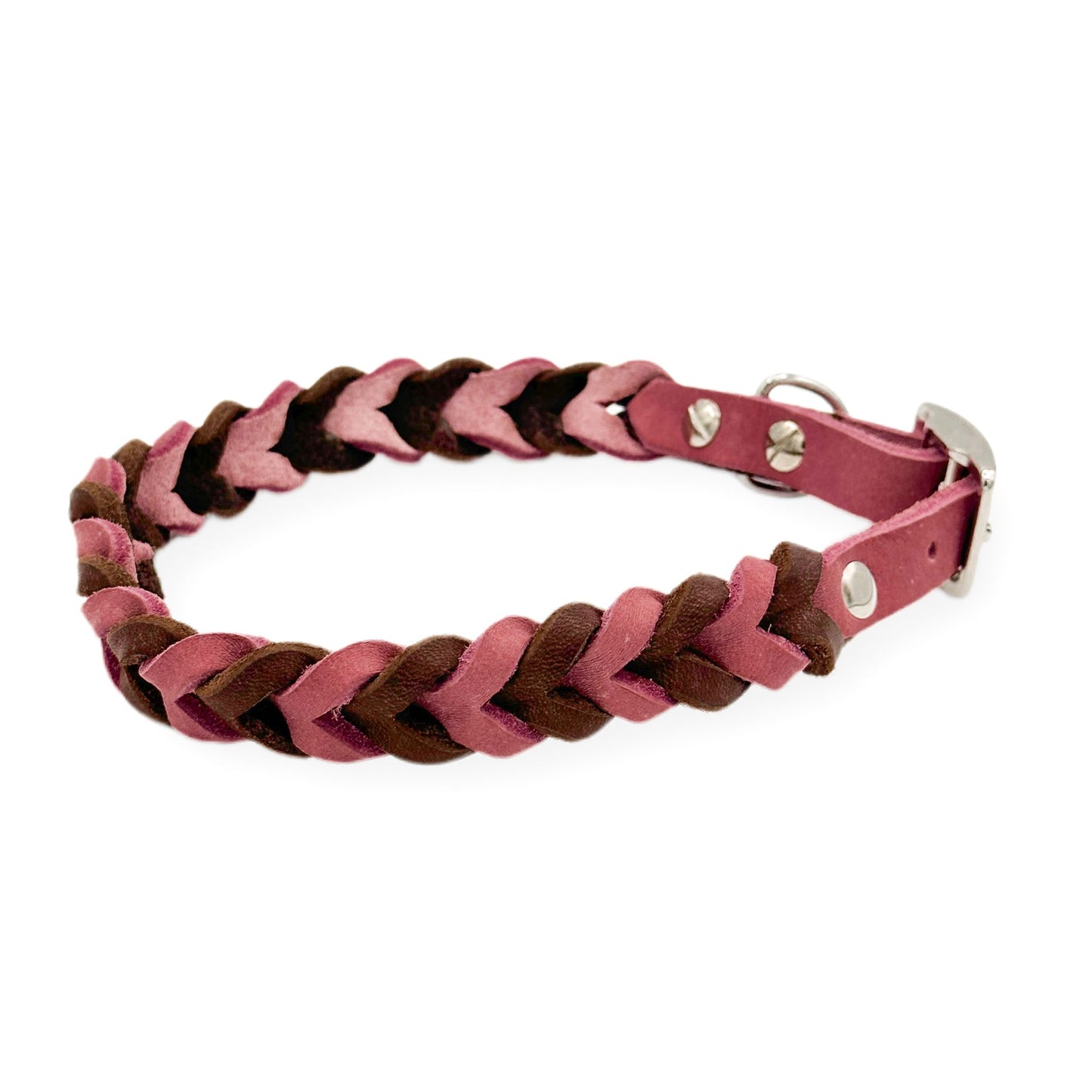 Leder Halsband Braided Valentin