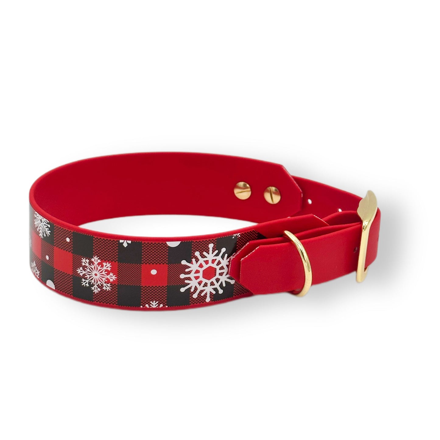 Biothane Halsband Schneeflöckchen