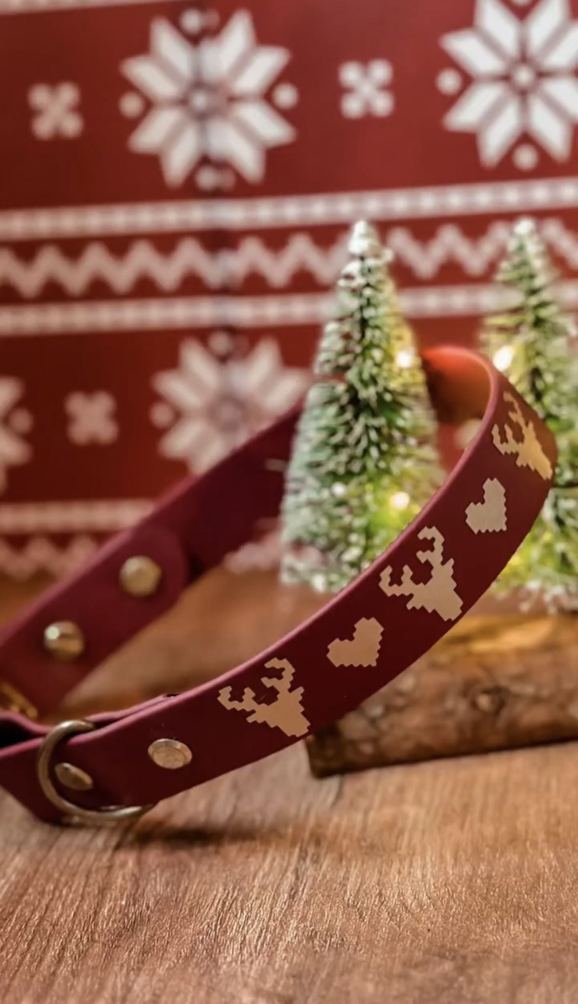 Biothane Halsband Xmas Kupfer