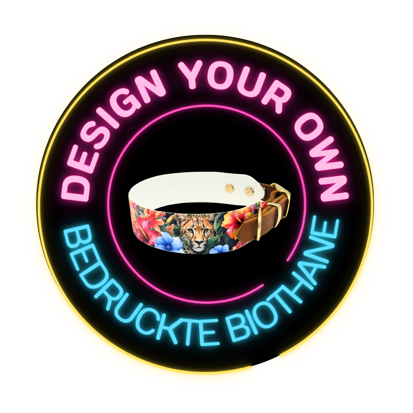 UV bedruckte Biothane Halsband Konfigurator