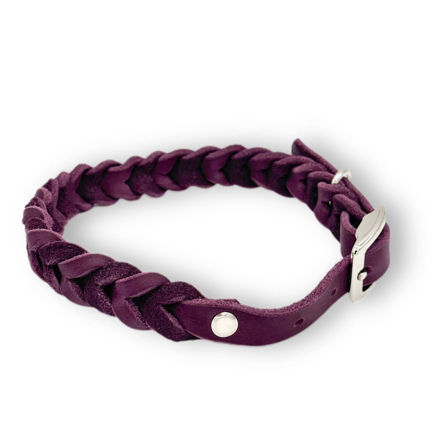 Leder Halsband Braided Medusa