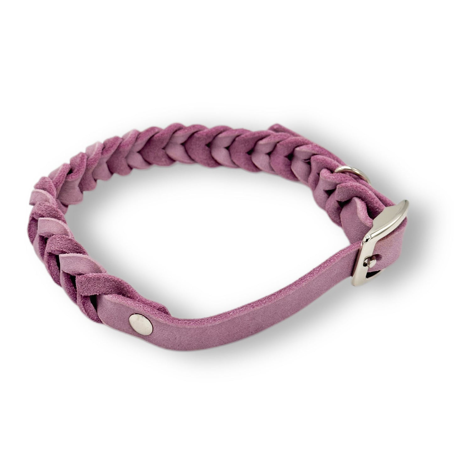 Leder Halsband Braided Ursula