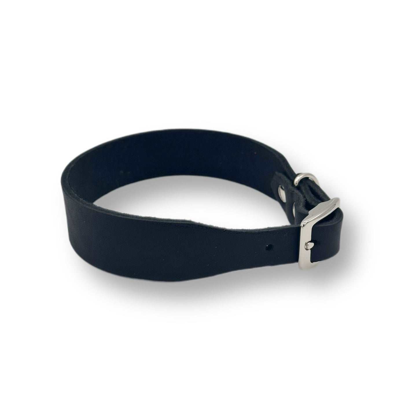 Personalisierbares Leder Halsband Black