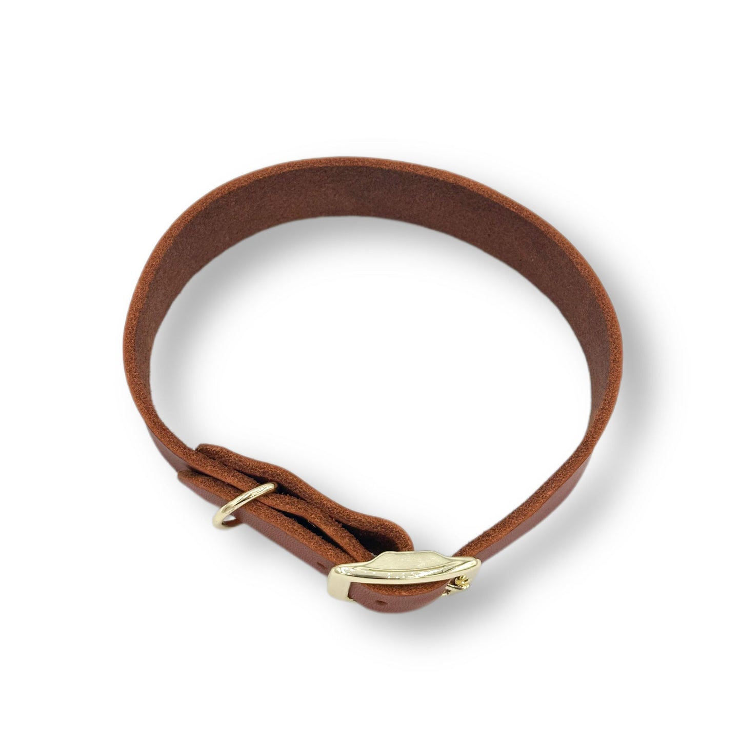 Personalisierbares Leder Halsband Whisky