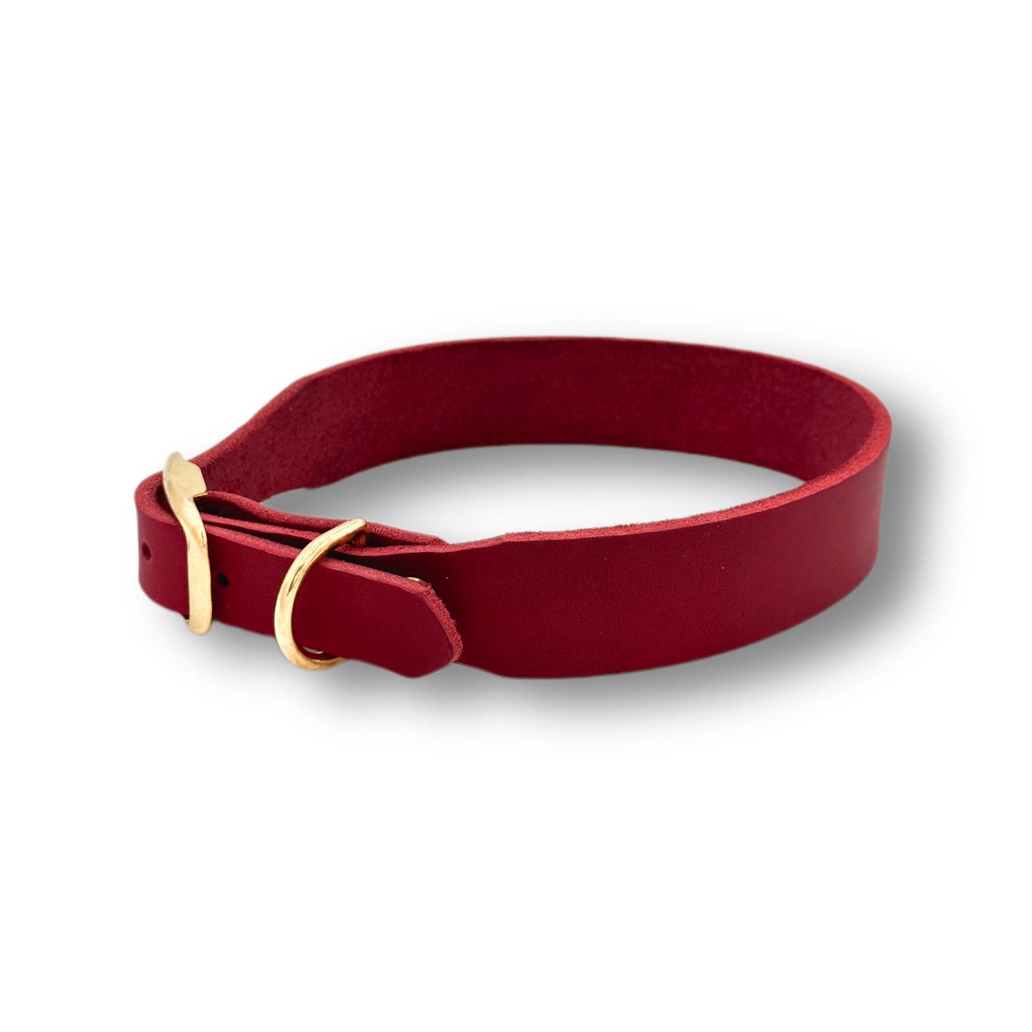 Personalisierbares Leder Halsband Red