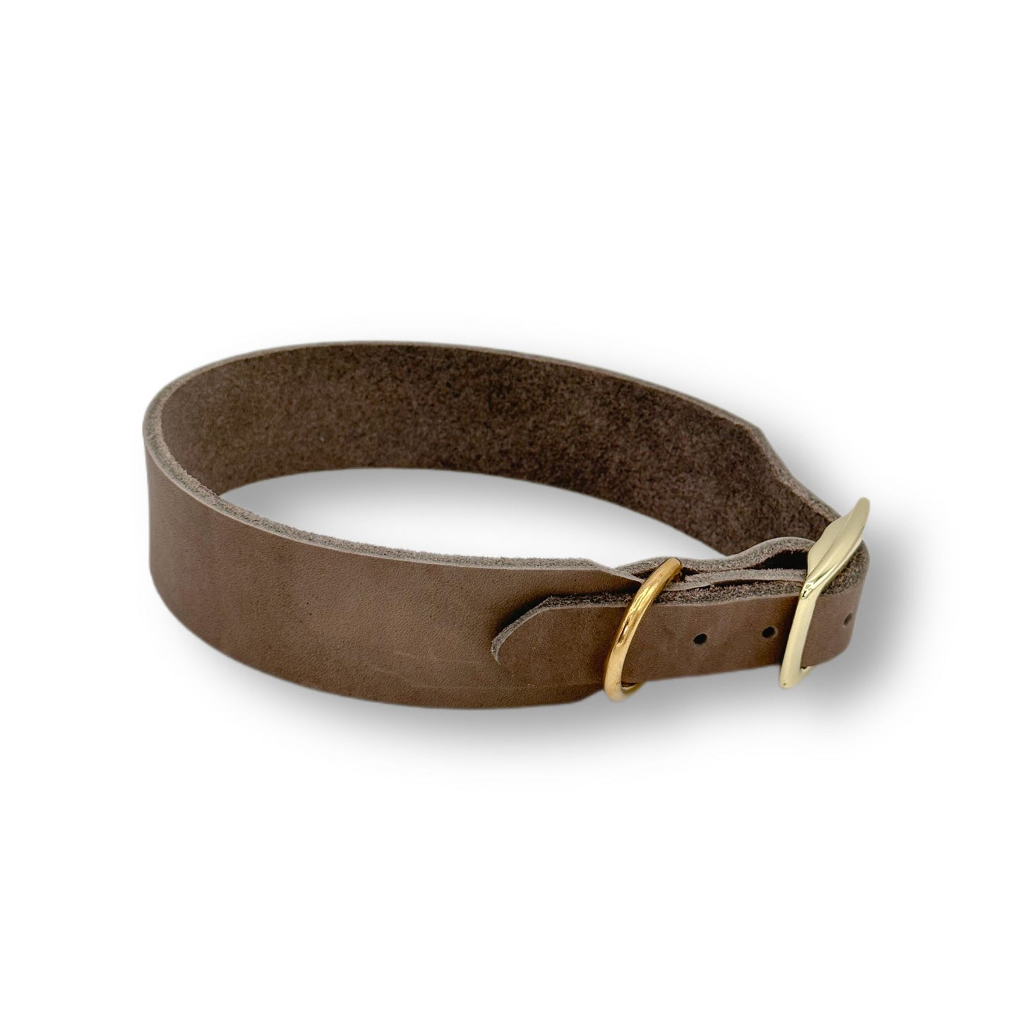 Personalisierbares Leder Halsband Schlamm