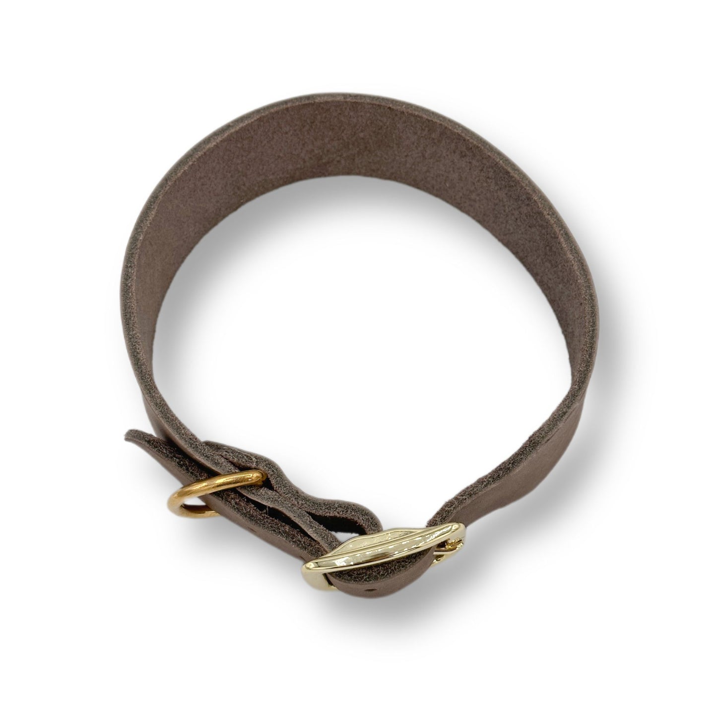 Personalisierbares Leder Halsband Schlamm