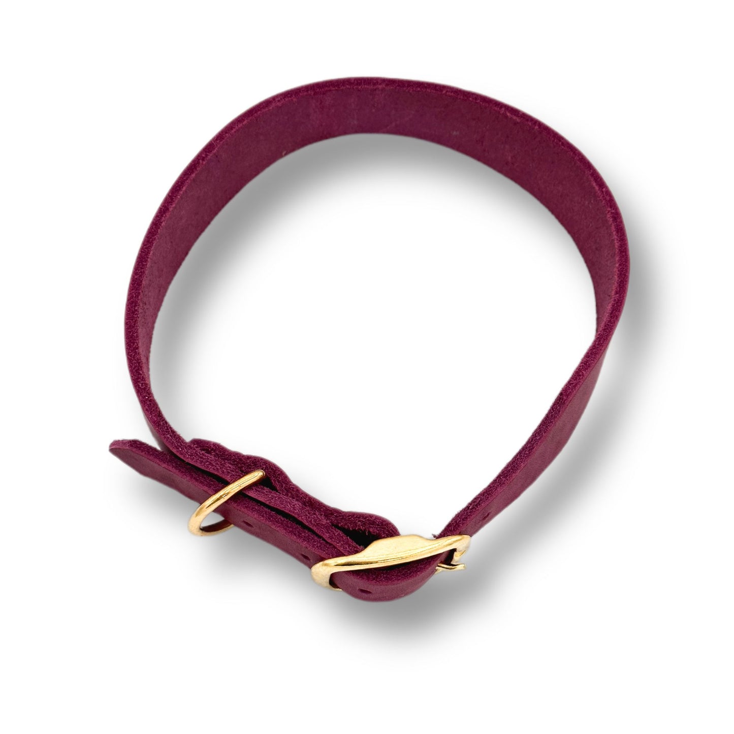 Personalisierbares Leder Halsband Berry