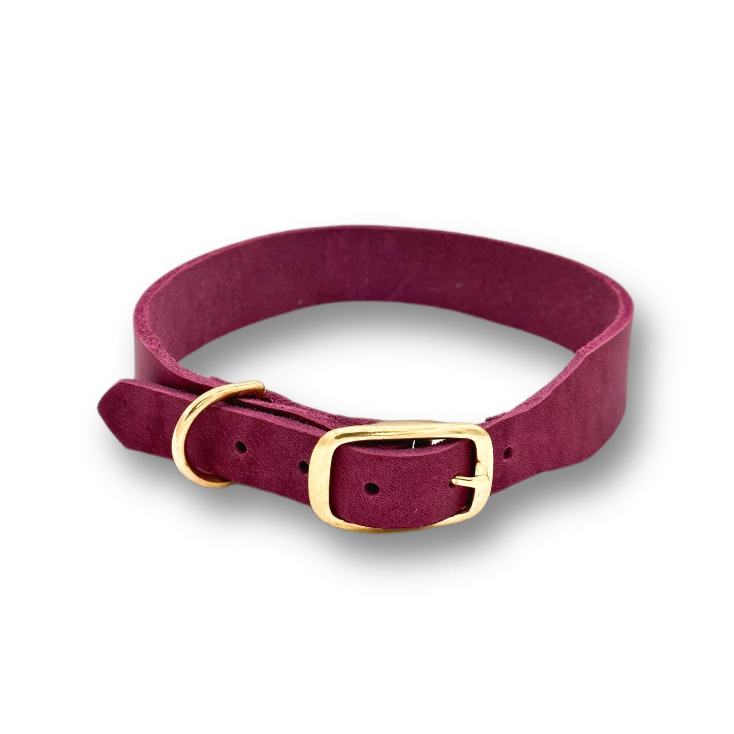Personalisierbares Leder Halsband Berry