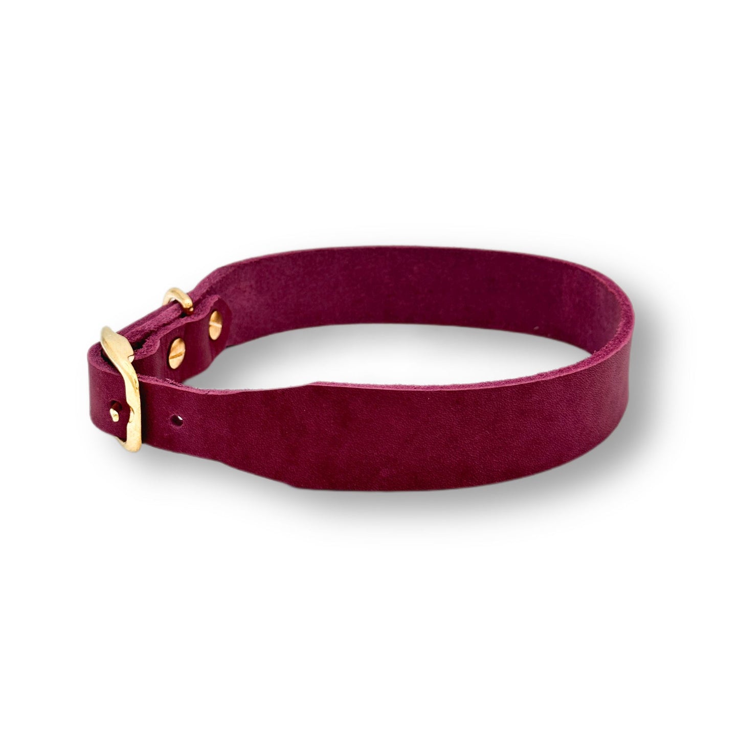 Personalisierbares Leder Halsband Berry