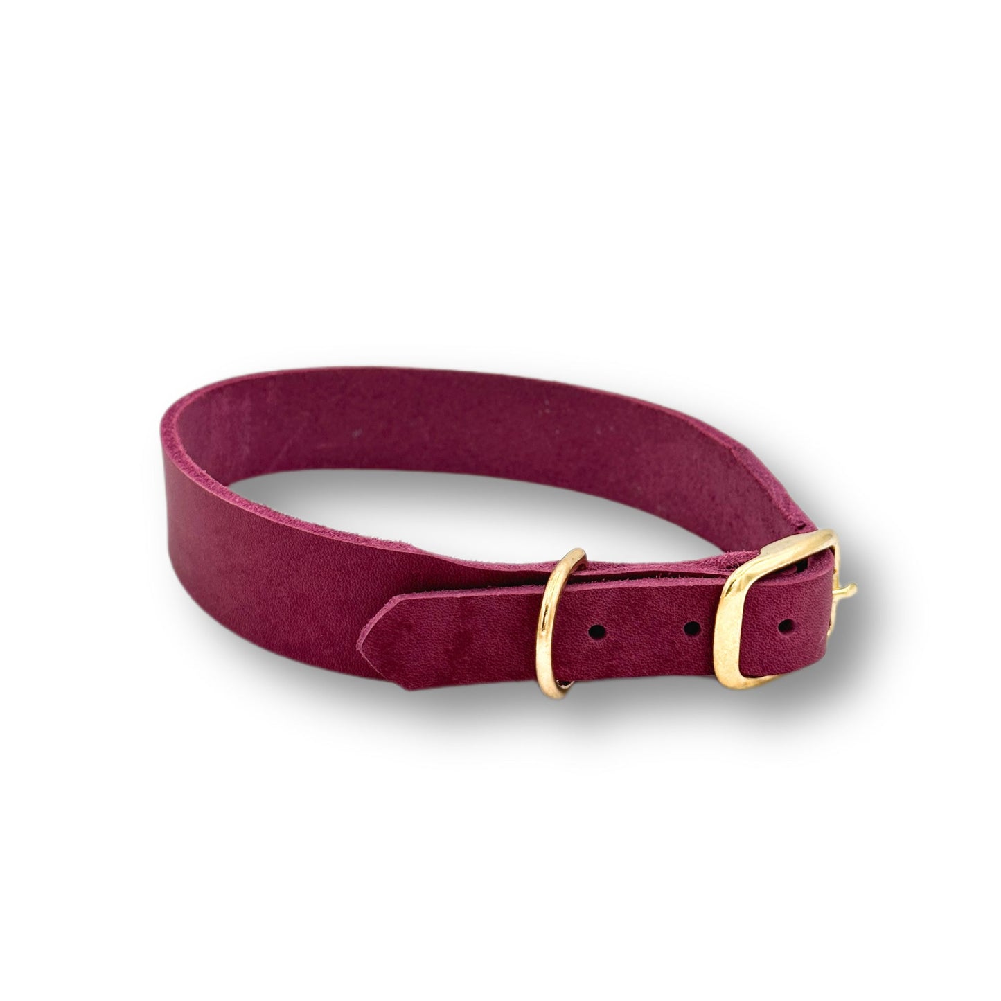 Personalisierbares Leder Halsband Berry