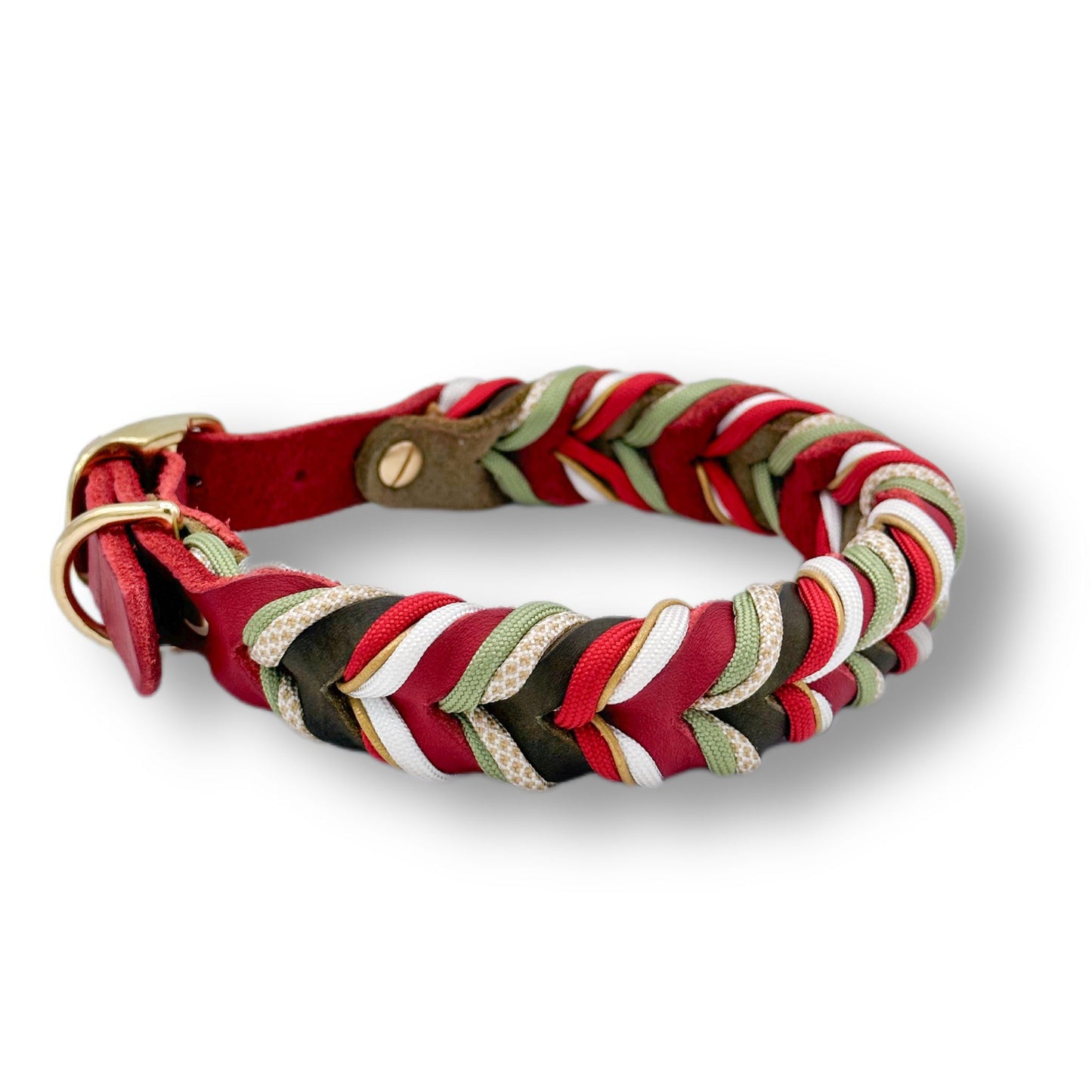 Leder Halsband Braided+ Rudolph