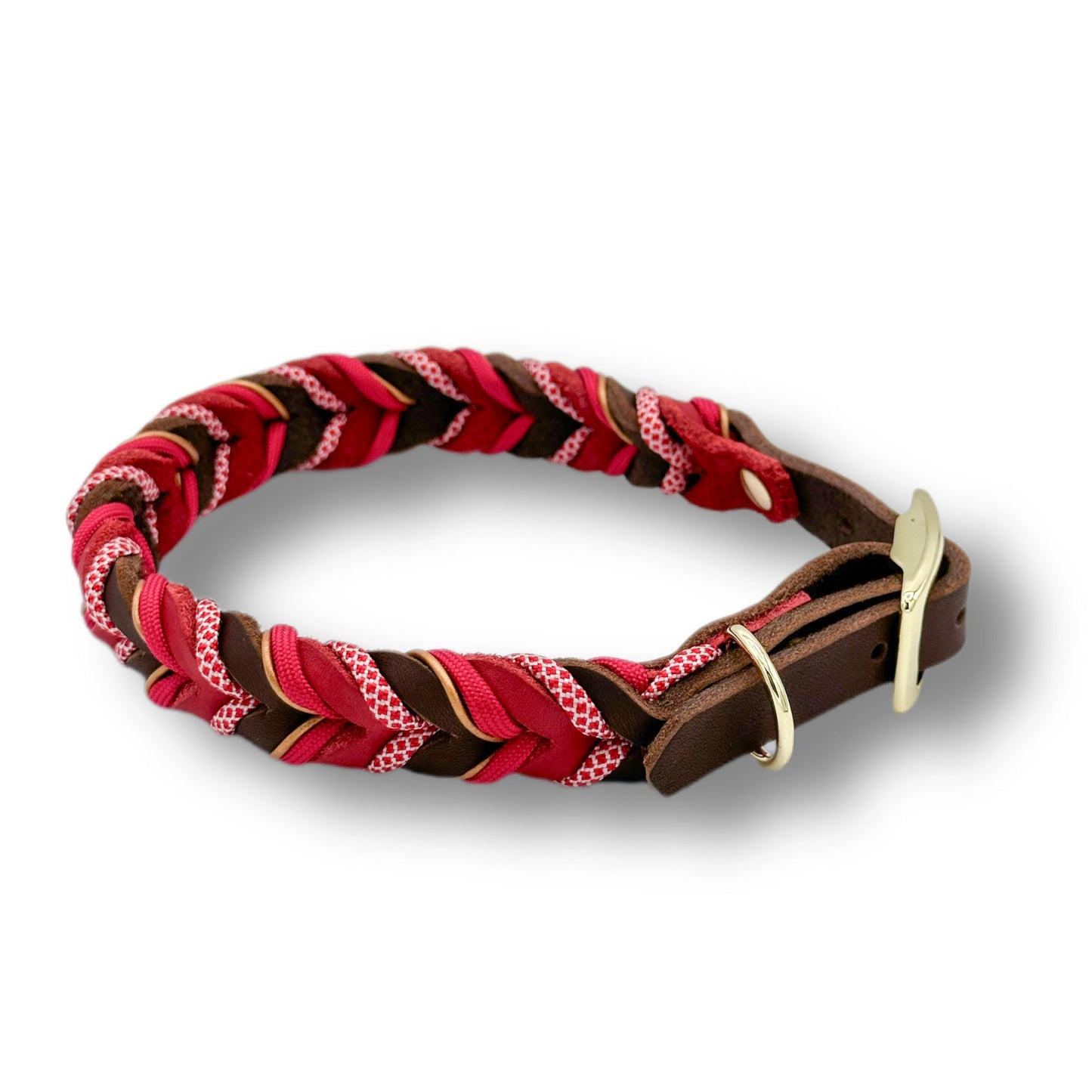 Leder Halsband Braided+ Lovely