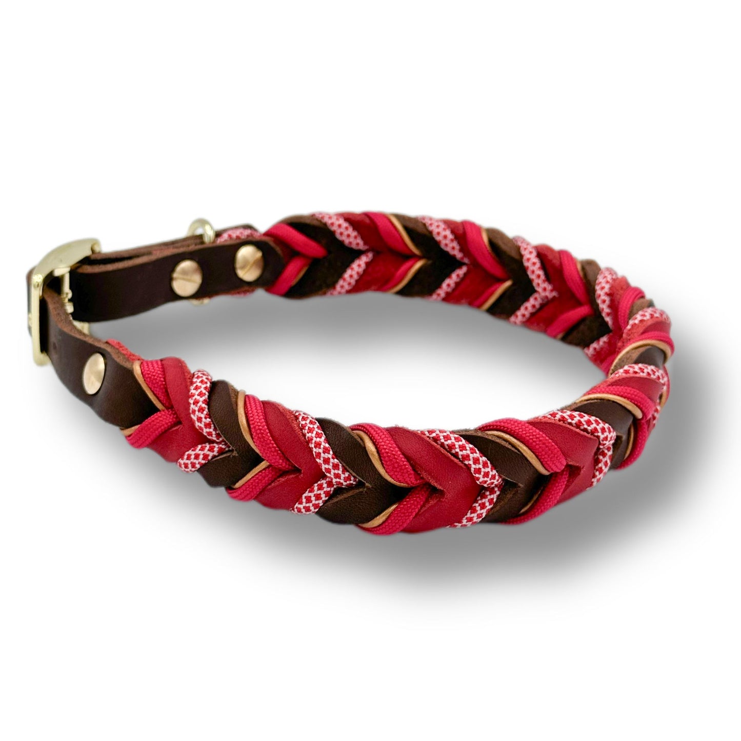 Leder Halsband Braided+ Lovely