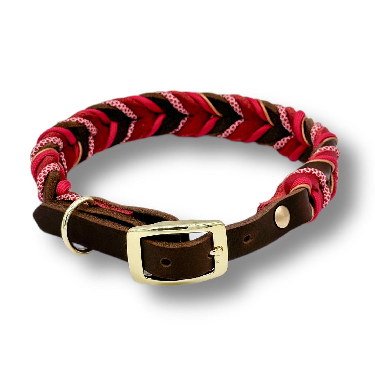 Leder Halsband Braided+ Lovely