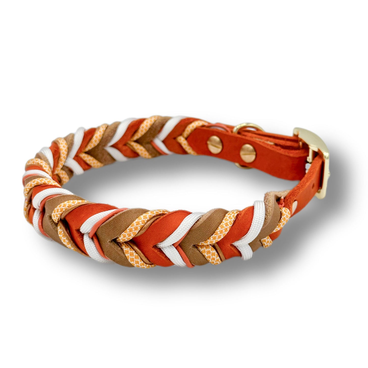 Leder Halsband Braided+ October