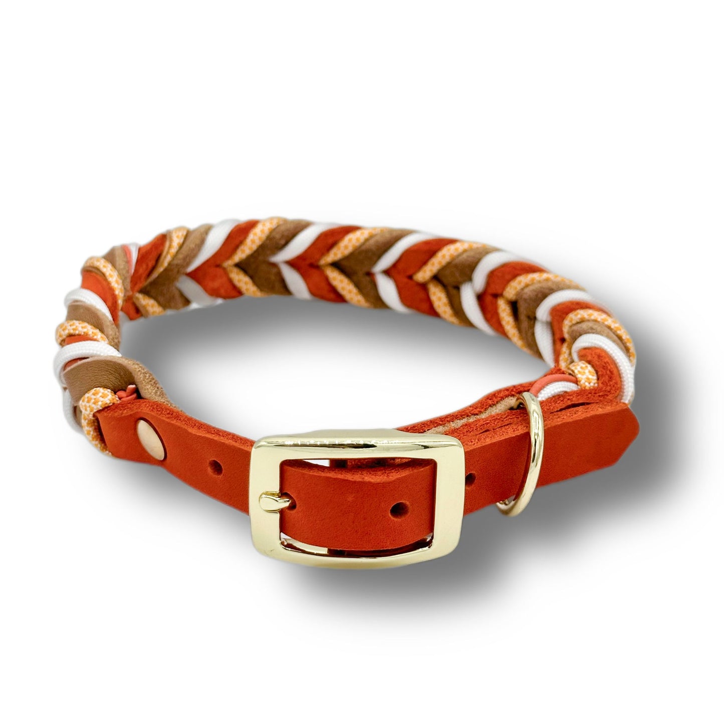 Leder Halsband Braided+ October