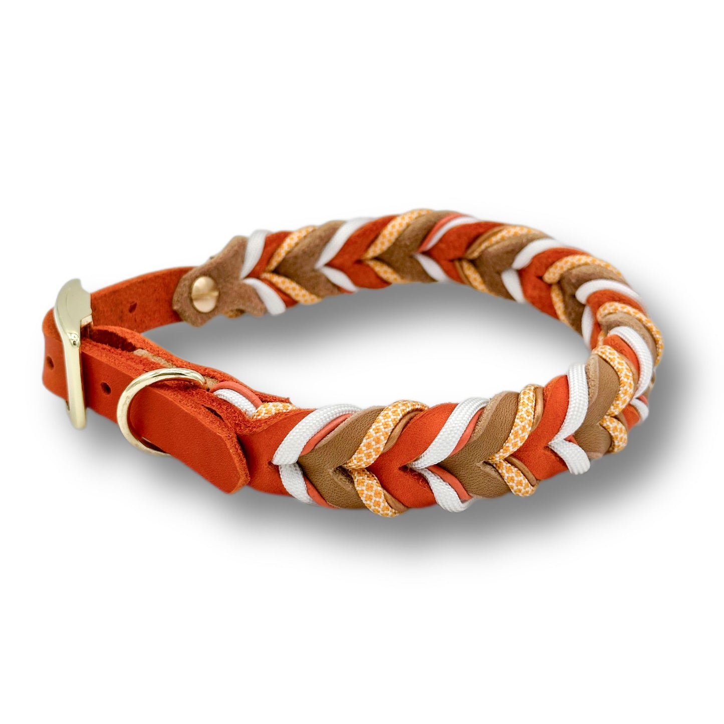 Leder Halsband Braided+ October