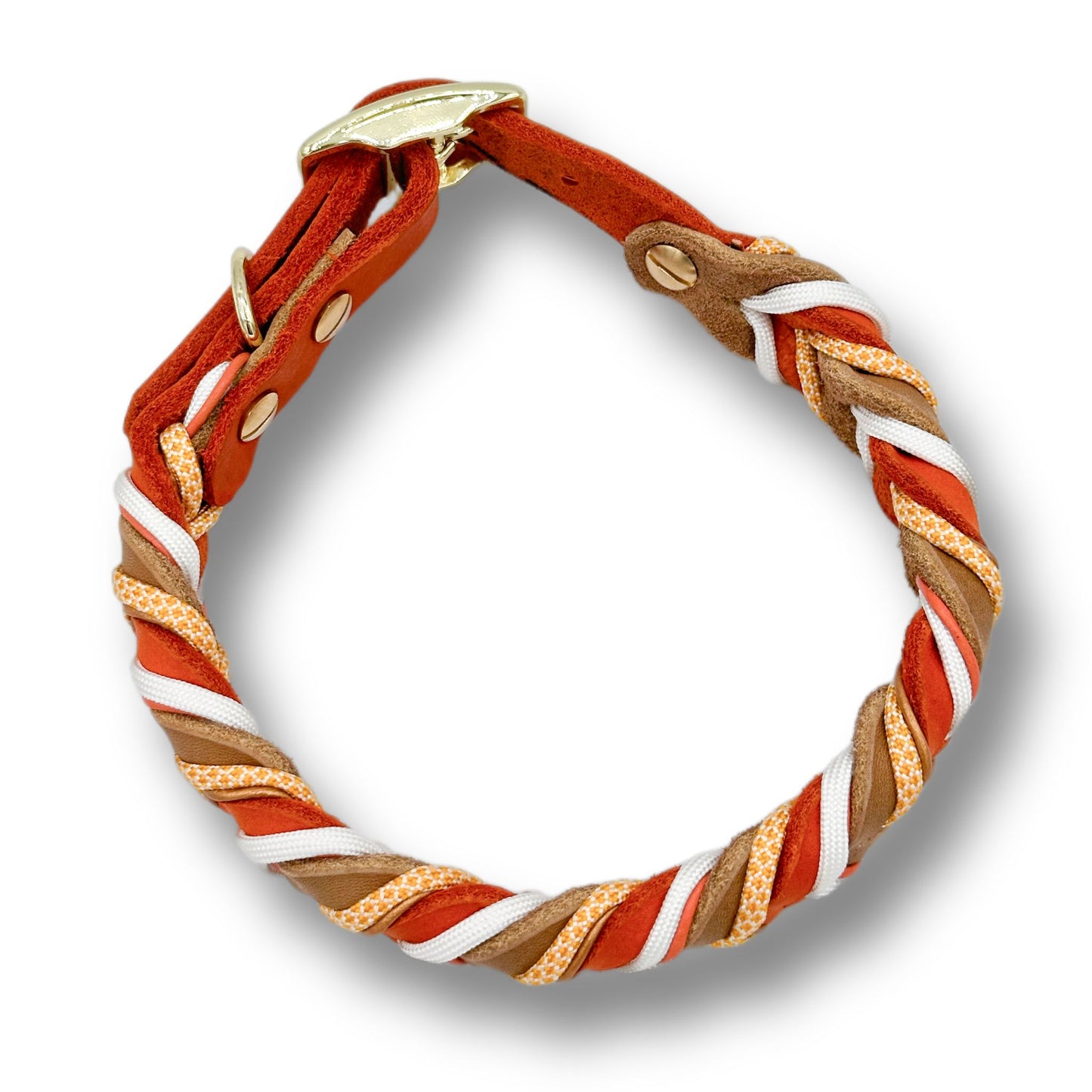 Leder Halsband Braided+ October