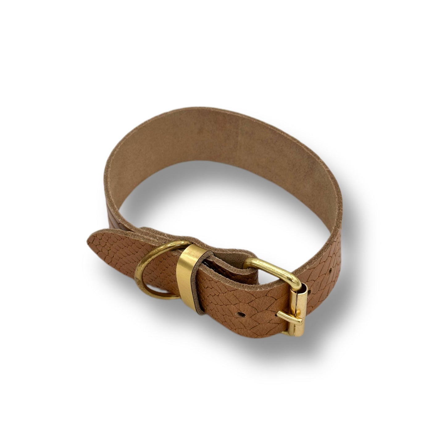 Leder Halsband Brown Snake