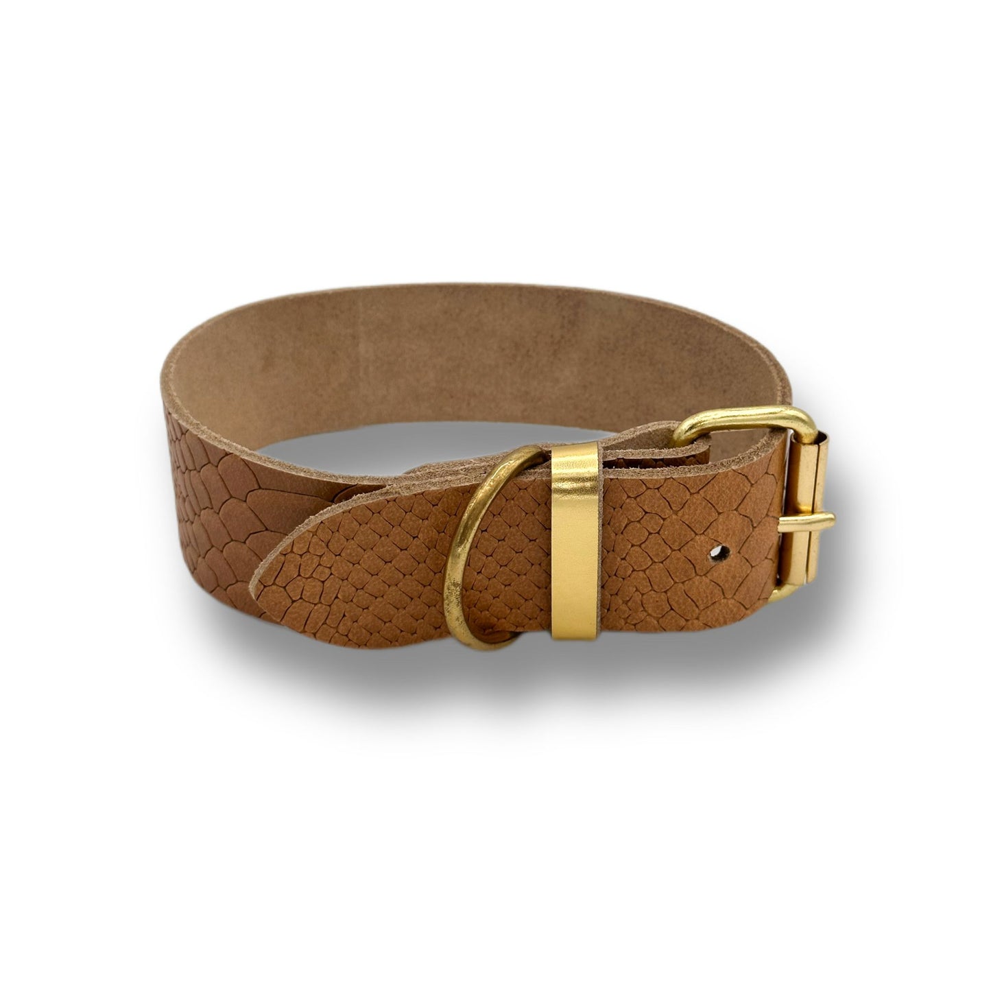 Leder Halsband Brown Snake