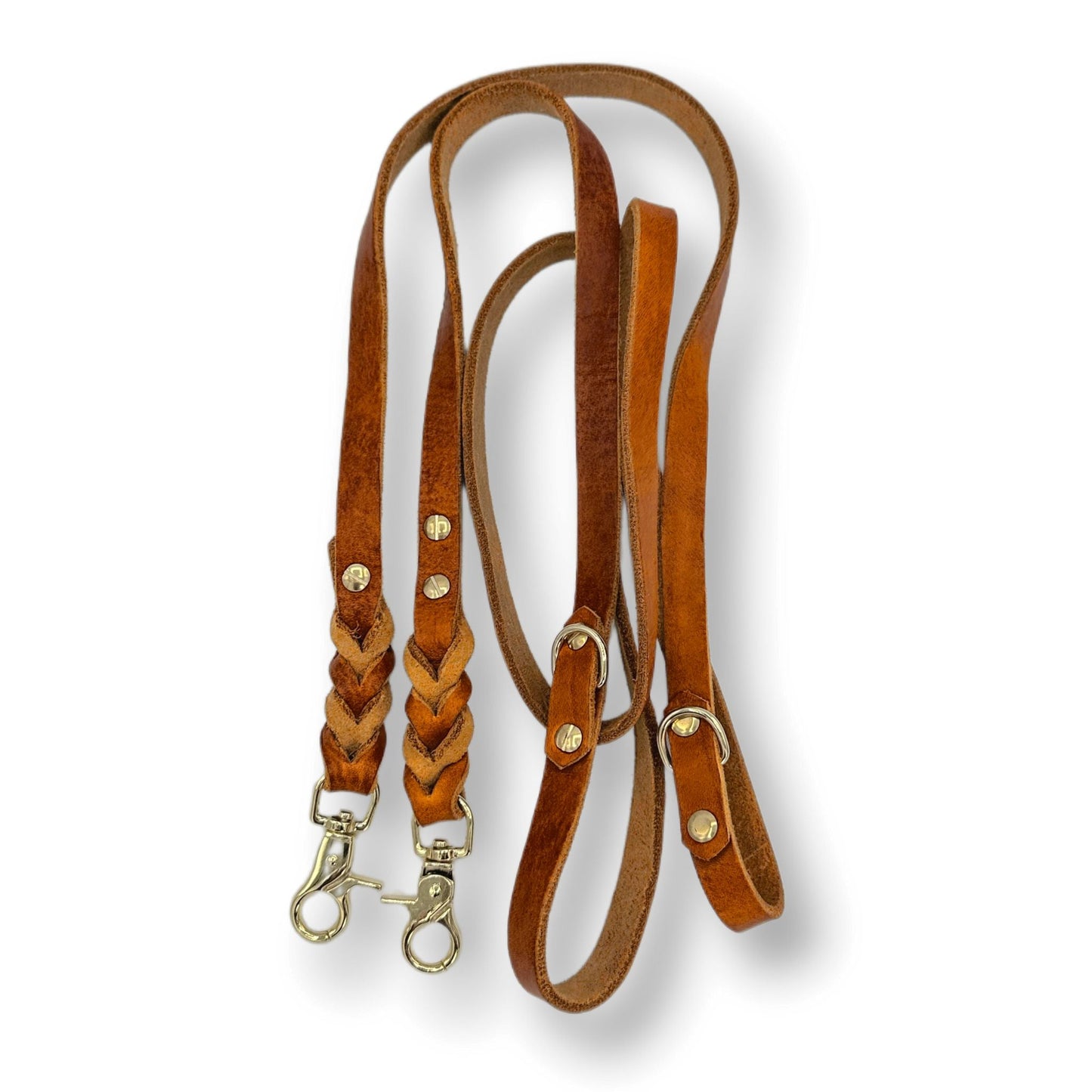 Leder Leine Cognac