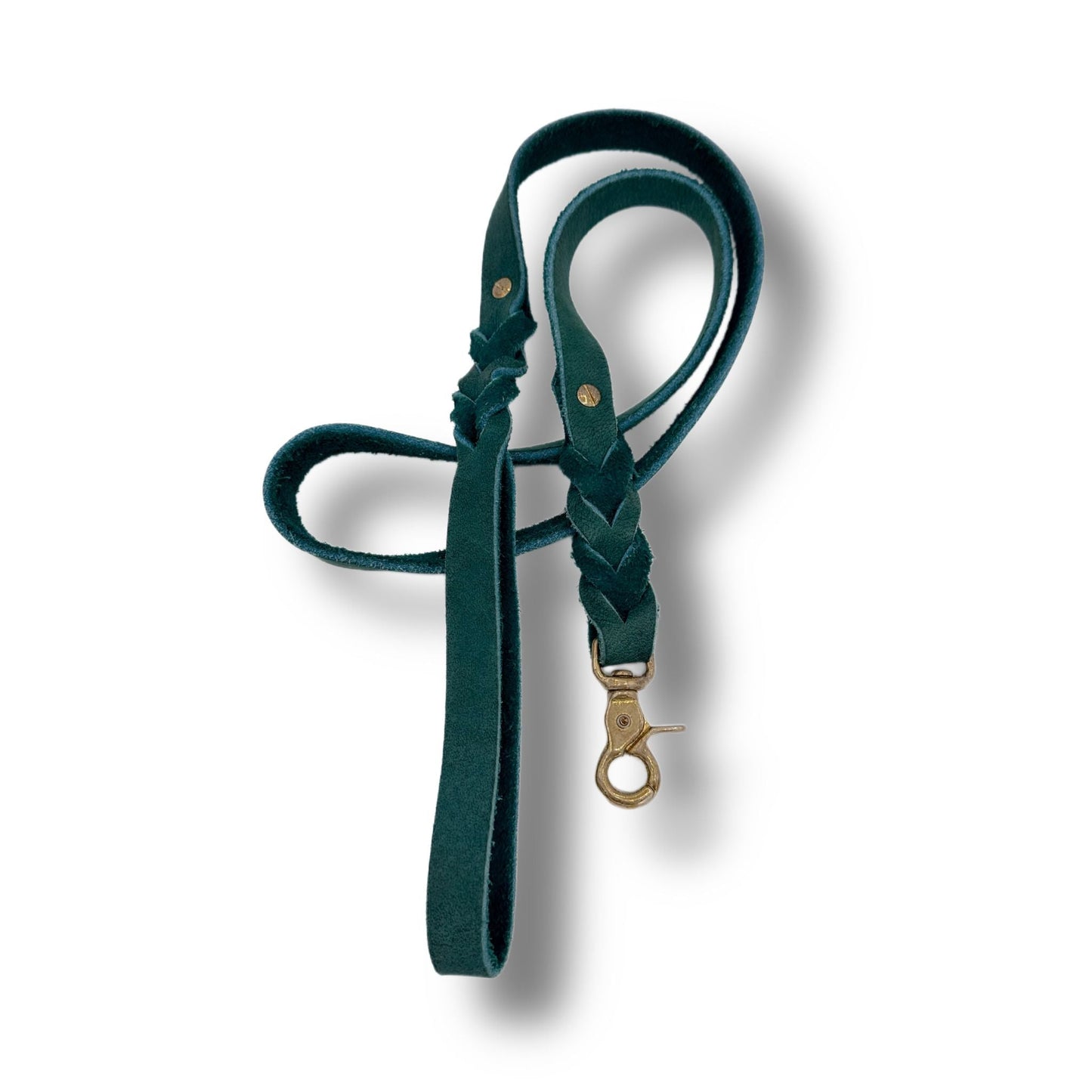 Leder Leine Sea Green