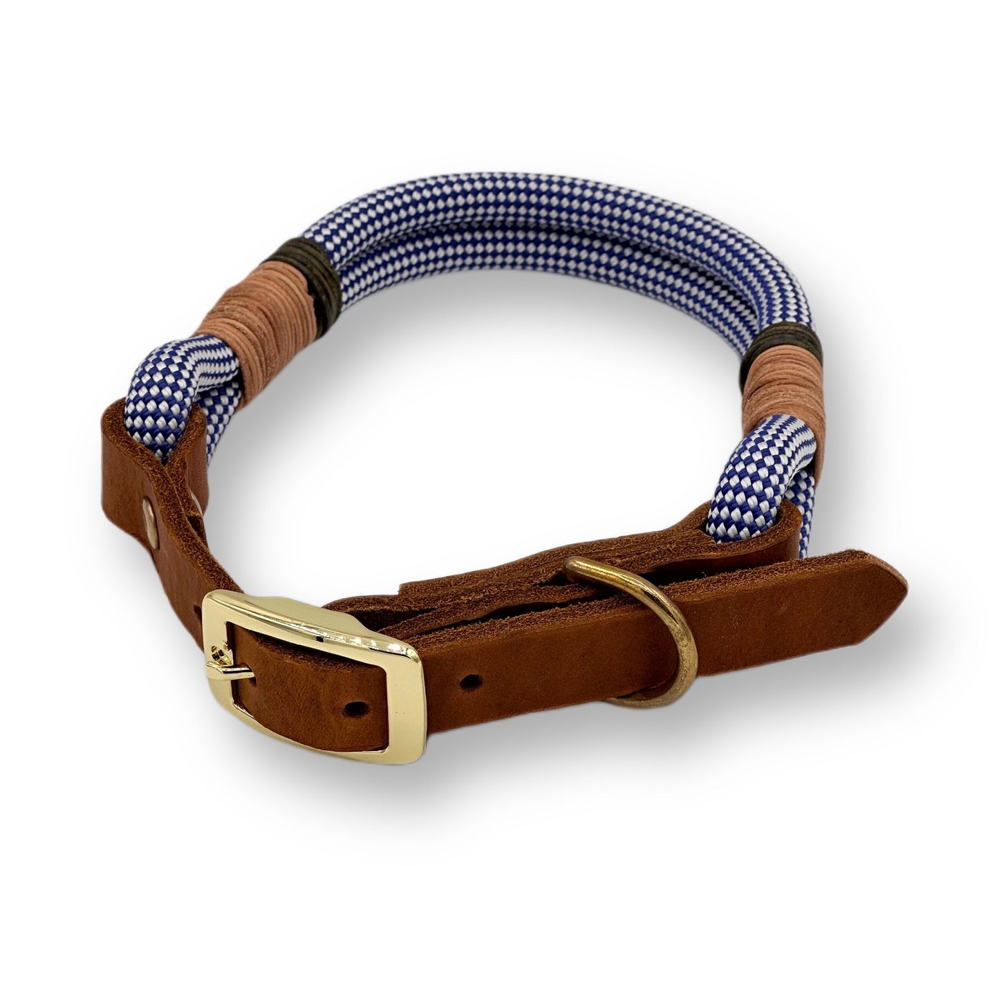 Personalisierbares Tauhalsband Bavaria Blue