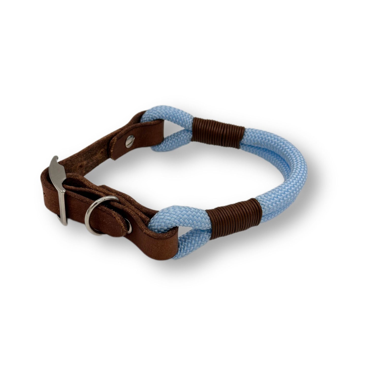 Personalisierbares Tauhalsband Baby Blue