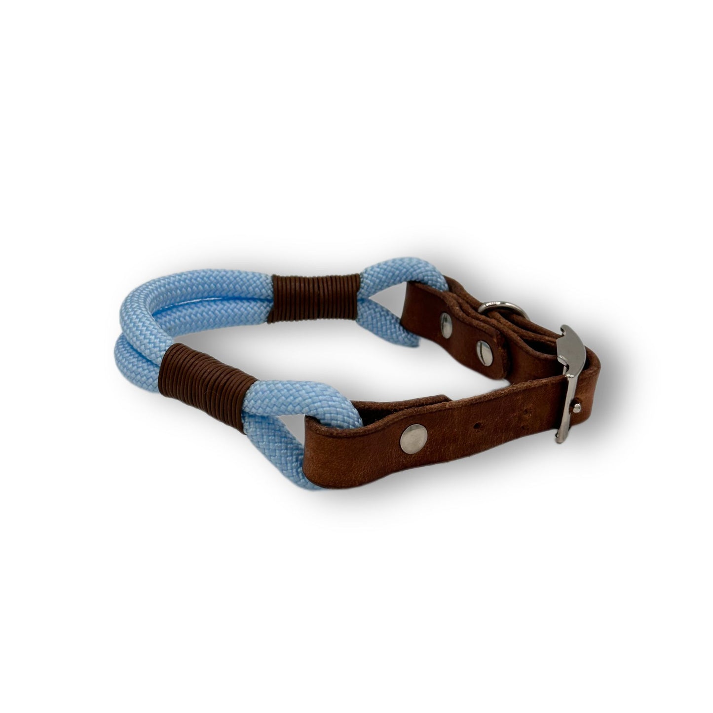 Personalisierbares Tauhalsband Baby Blue