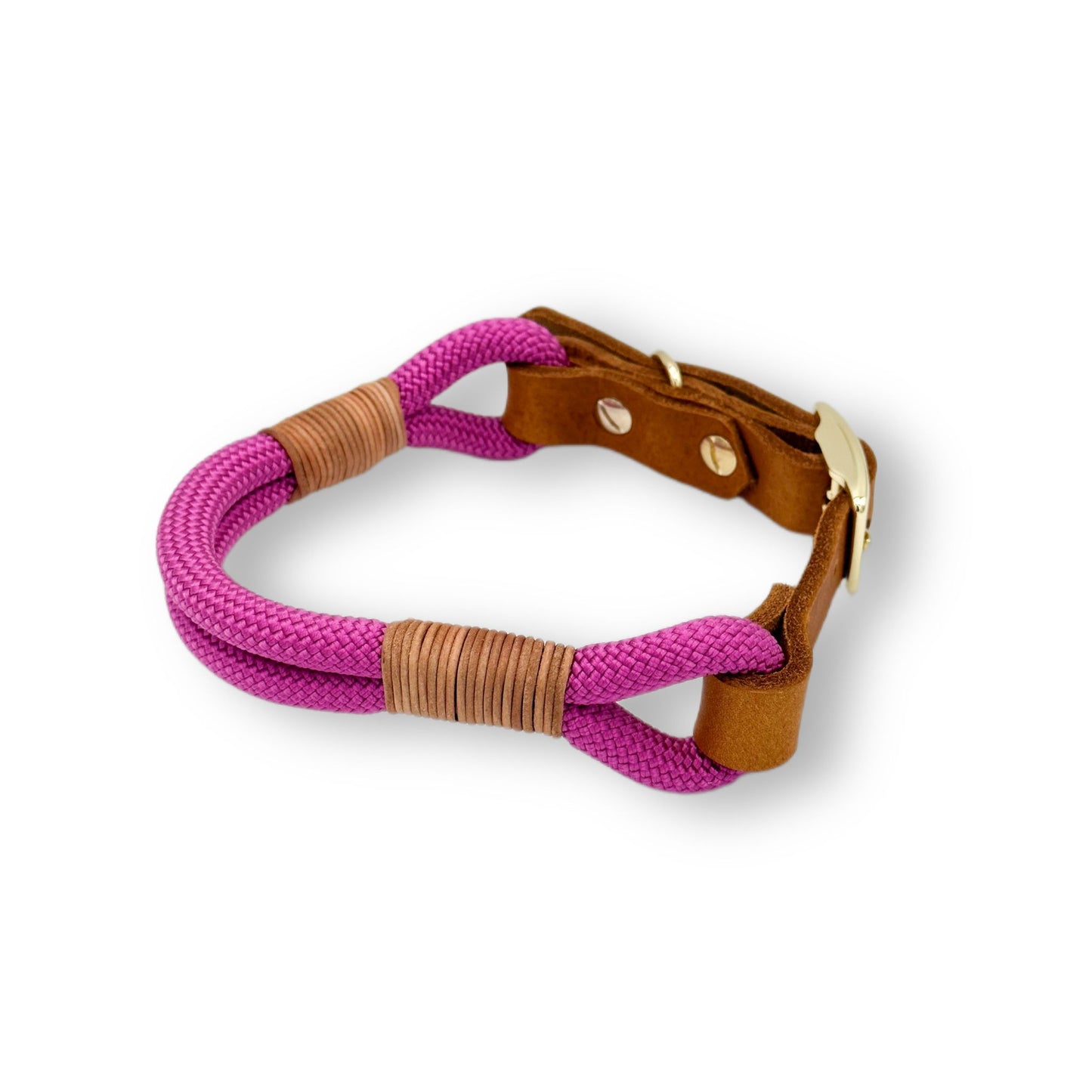 Personalisierbares Tau Halsband Fuchsia