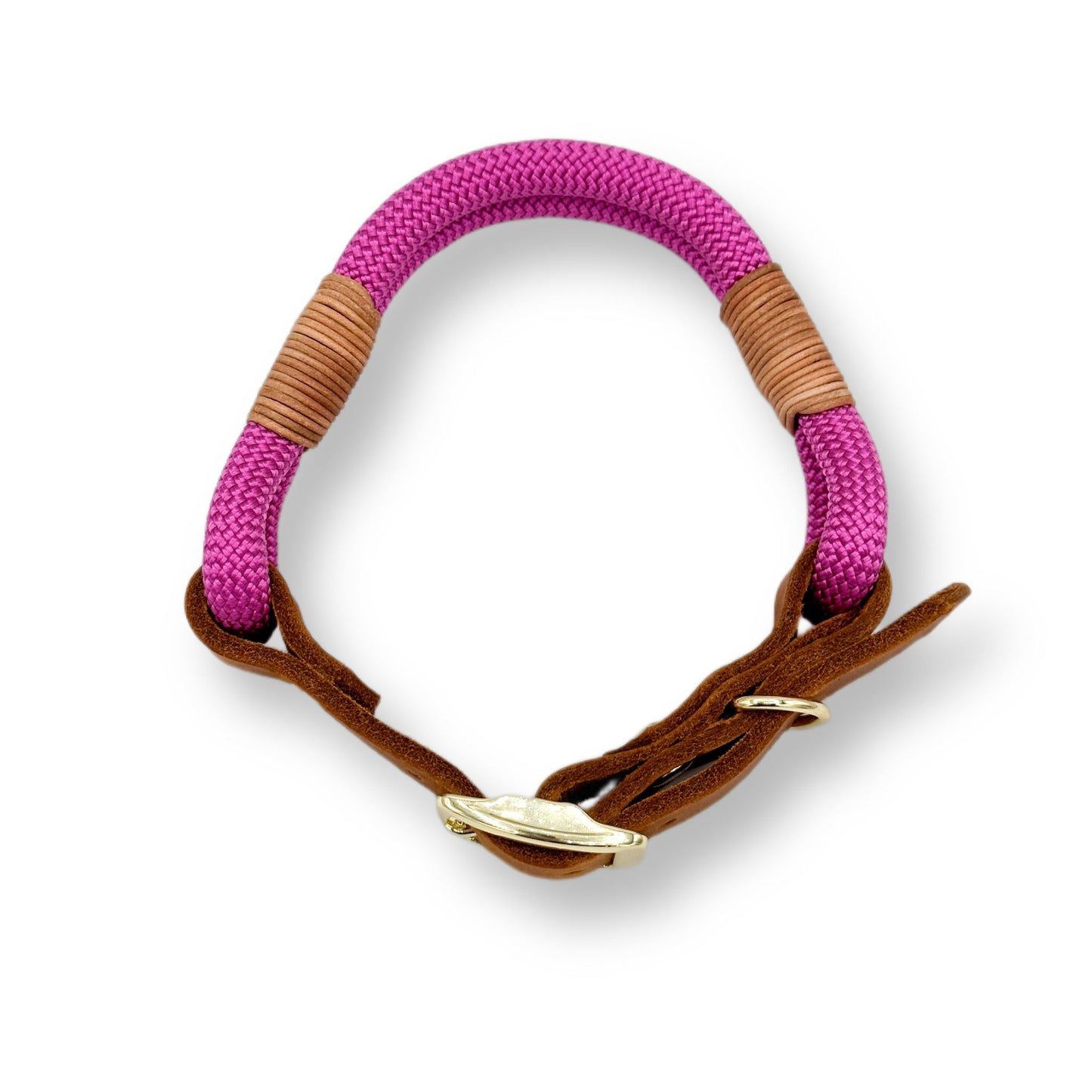 Personalisierbares Tau Halsband Fuchsia