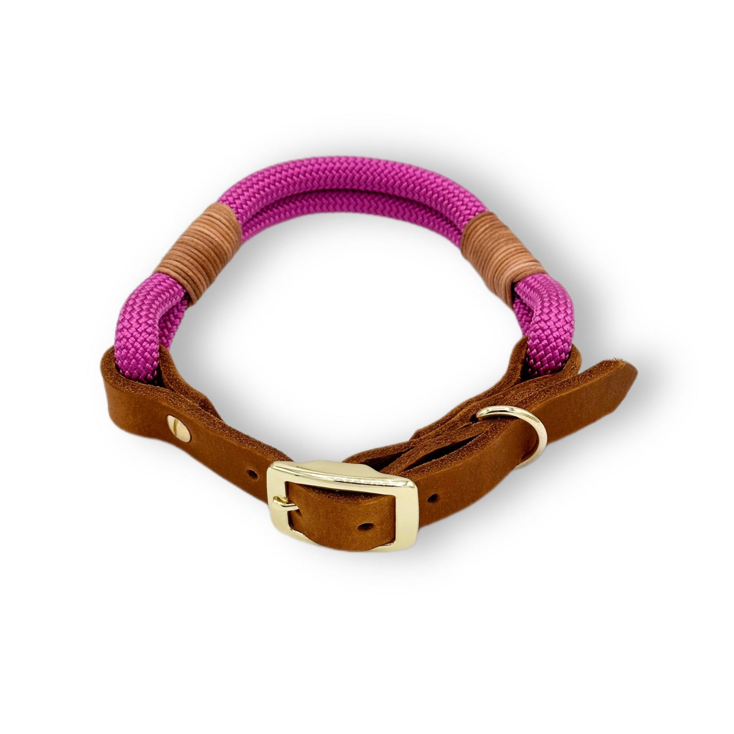 Personalisierbares Tau Halsband Fuchsia
