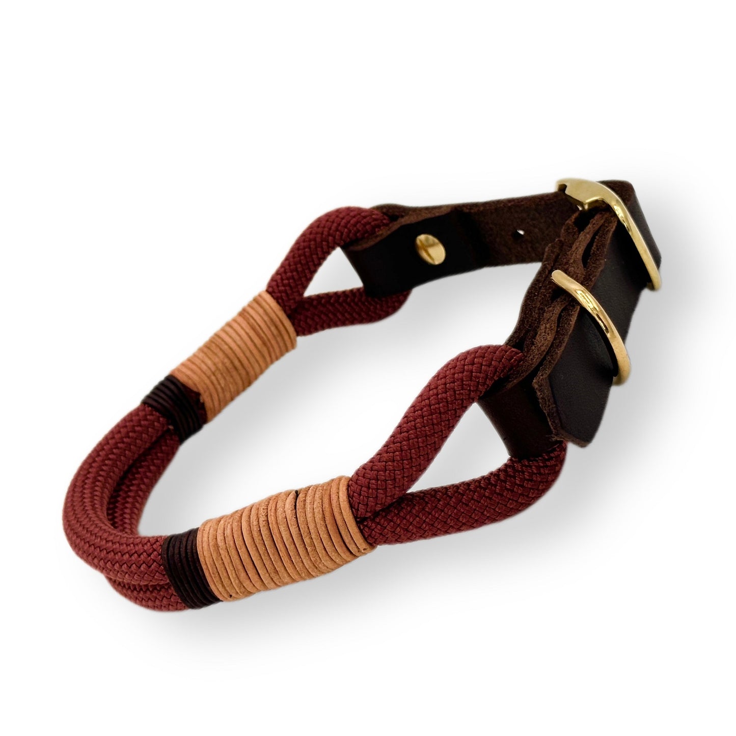 Personalisierbares Tau Halsband Copper Red