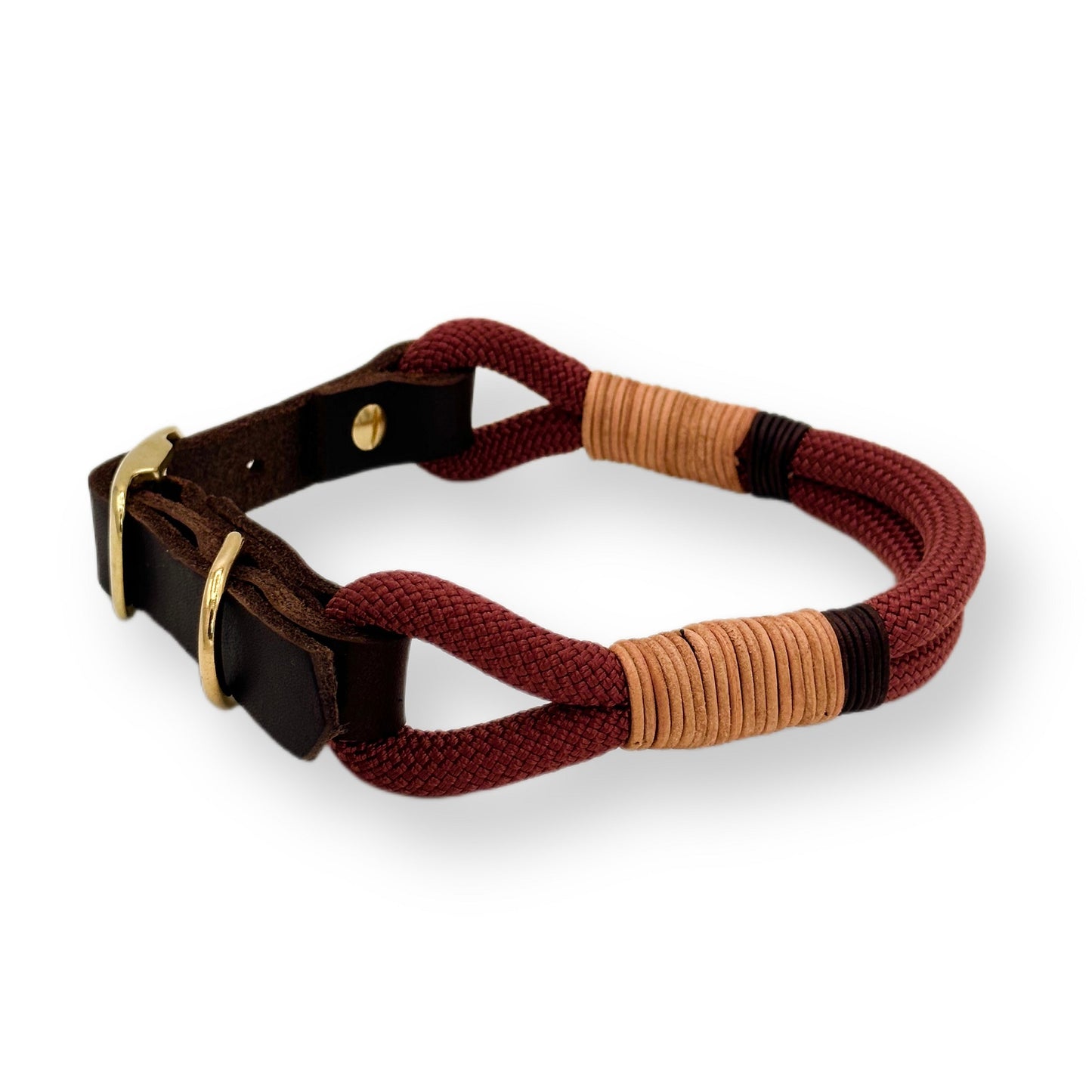 Personalisierbares Tau Halsband Copper Red