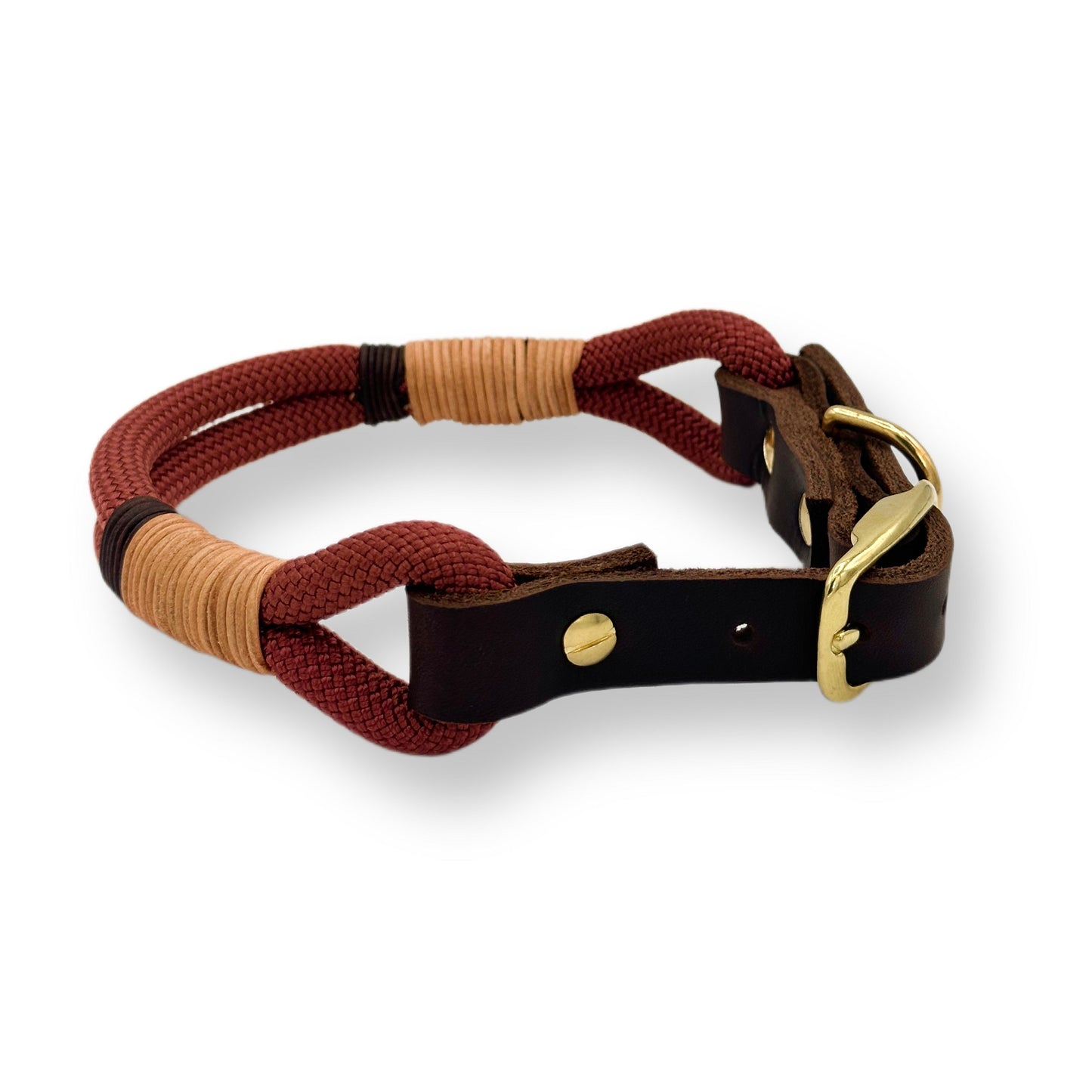 Personalisierbares Tau Halsband Copper Red