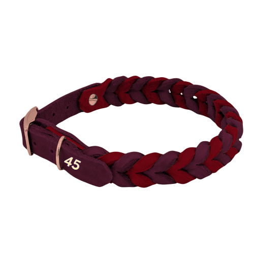 Leder Halsband geflochten Konfigurator