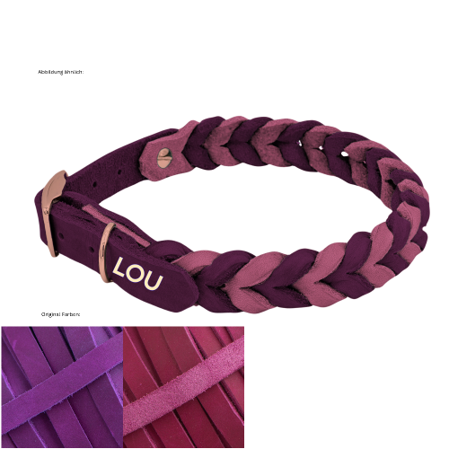 Leder Halsband geflochten Konfigurator