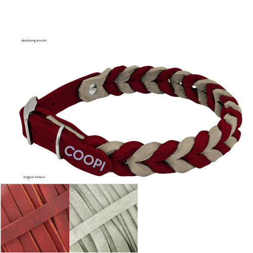 Leder Halsband geflochten Konfigurator