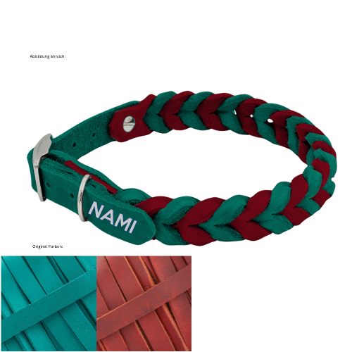 Leder Halsband geflochten Konfigurator