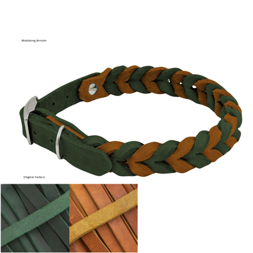 Leder Halsband geflochten Konfigurator