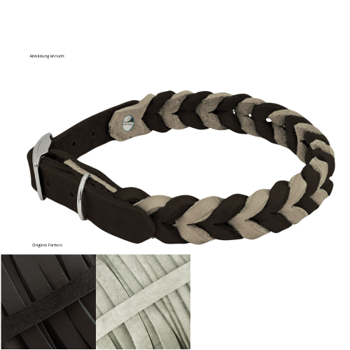 Leder Halsband geflochten Konfigurator
